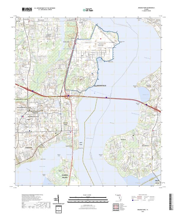 Orange Park, FL — USGS 7.5-minute topo (2024)