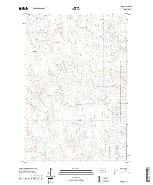 Brisbane, ND — USGS 7.5-minute topo (2024)