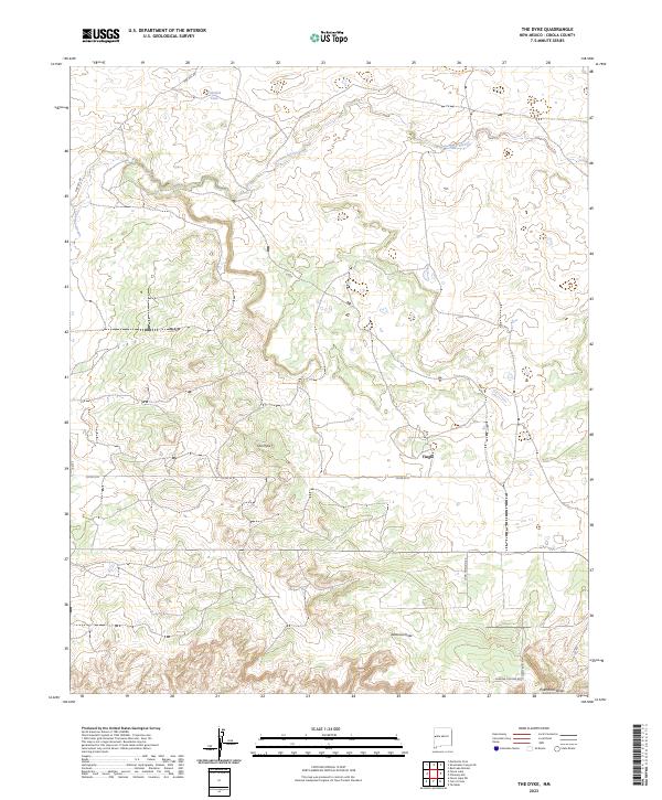 The Dyke, NM — USGS 7.5-minute topo (2023)