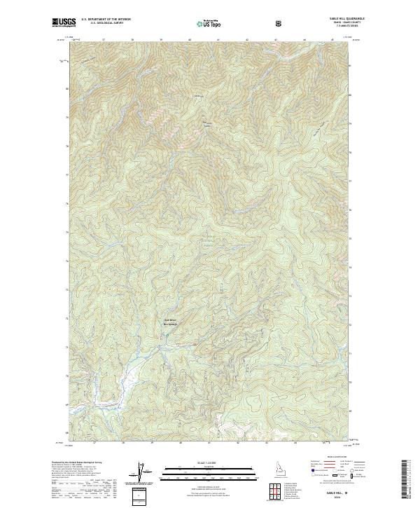 Sable Hill, ID — USGS 7.5-minute topo (2024)