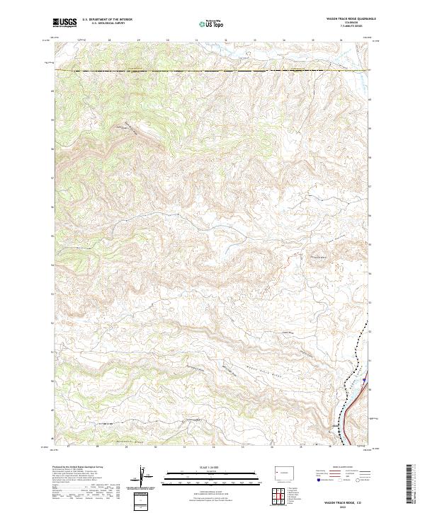 Wagon Track Ridge, CO — USGS 7.5-minute topo (2022)
