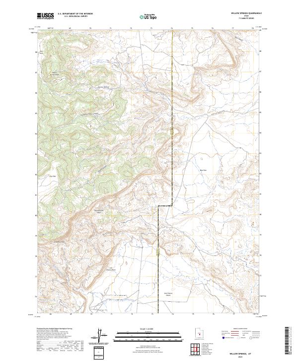Willow Springs, UT — USGS 7.5-minute topo (2023)