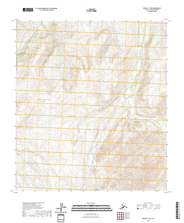 Denali C-1 SW, AK — USGS 7.5-minute topo (2023)
