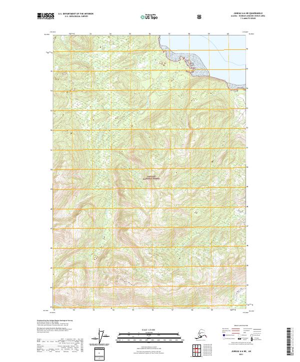 Juneau A-6 NE, AK — USGS 7.5-minute topo (2021)