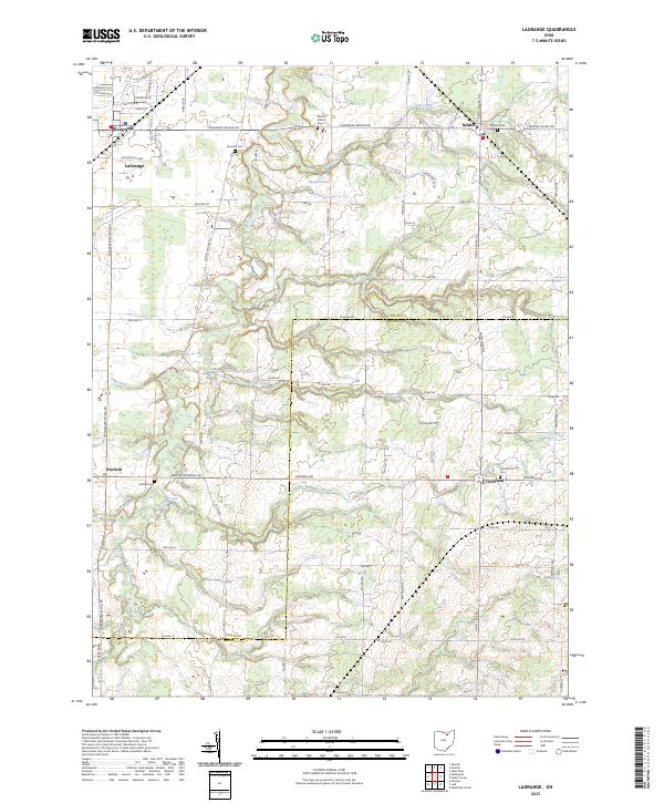Lagrange, OH — USGS 7.5-minute topo (2023)