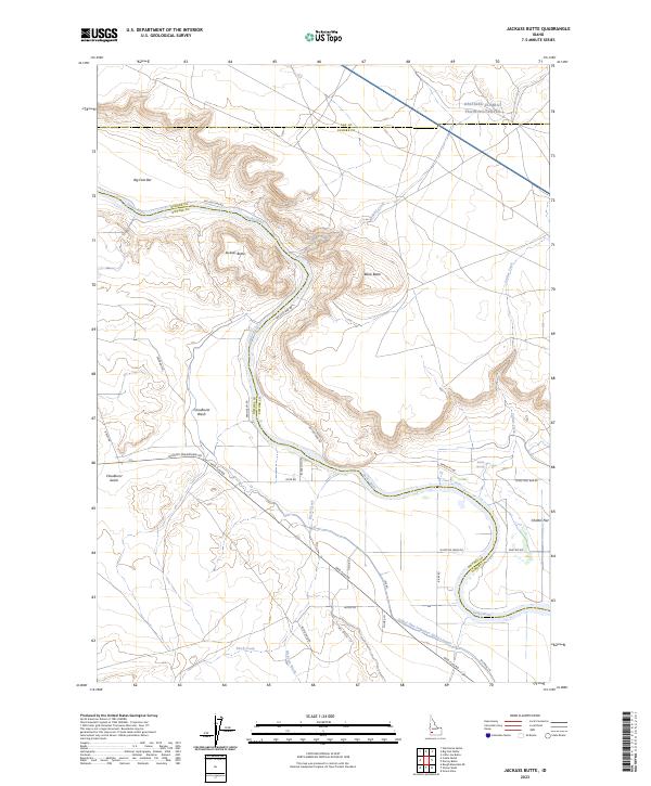 Jackass Butte, ID — USGS 7.5-minute topo (2023)