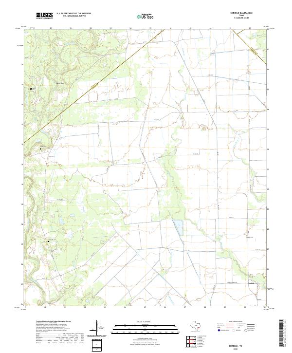 Cordele, TX — USGS 7.5-minute topo (2022)