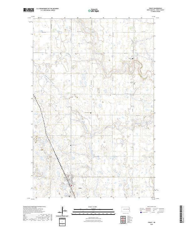 Finley, ND — USGS 7.5-minute topo (2024)