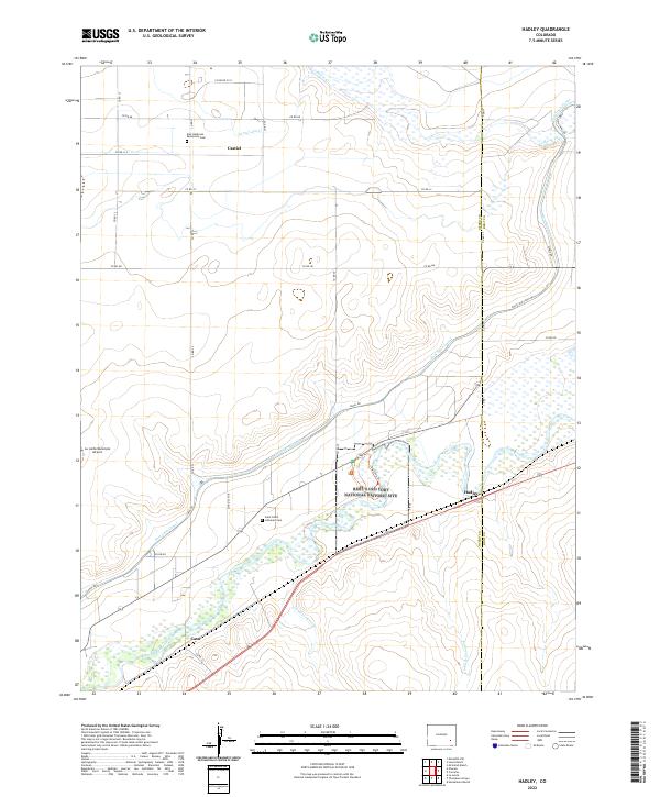 Hadley, CO — USGS 7.5-minute topo (2022)