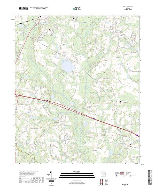 Nevils, GA — USGS 7.5-minute topo (2024)