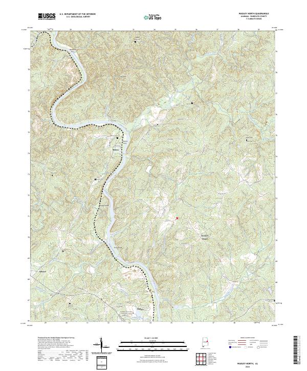 Wadley North, AL — USGS 7.5-minute topo (2024)