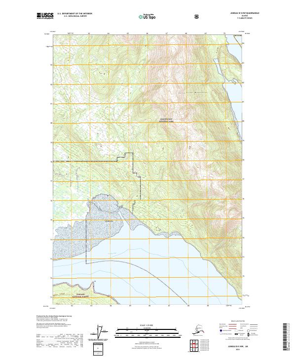 Juneau B-5 NW, AK — USGS 7.5-minute topo (2021)