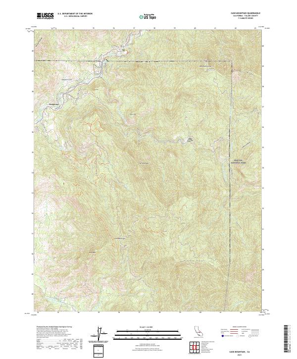 Case Mountain, CA — USGS 7.5-minute topo (2021)