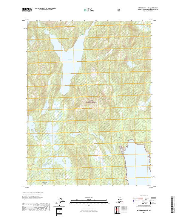 Ketchikan B-4 NE, AK — USGS 7.5-minute topo (2021)