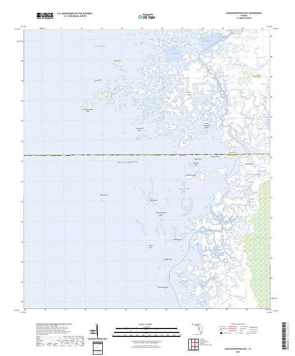 Chassahowitzka Bay, FL — USGS 7.5-minute topo (2025)