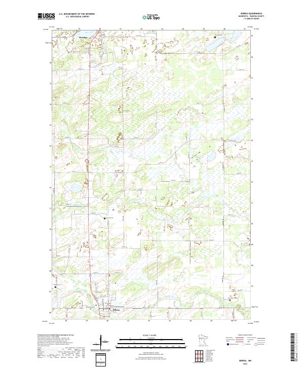 Sebeka, MN — USGS 7.5-minute topo (2022)