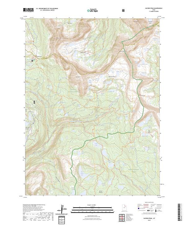 Hayden Peak, UT — USGS 7.5-minute topo (2023)