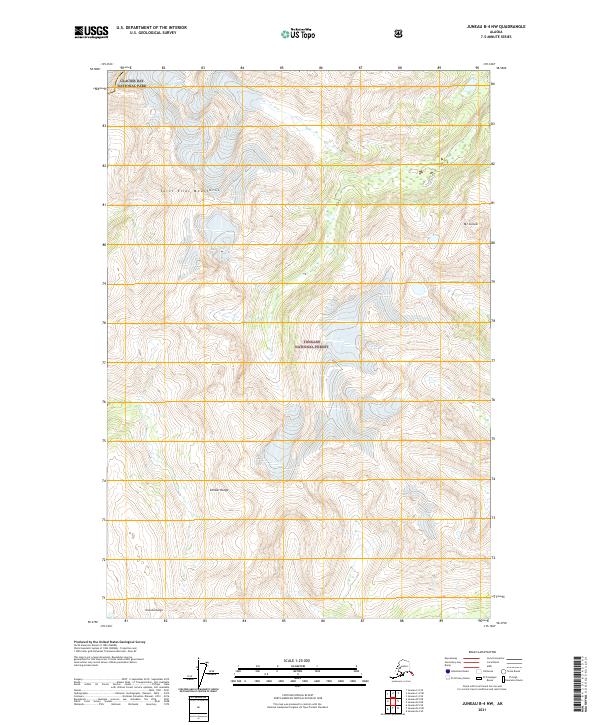 Juneau B-4 NW, AK — USGS 7.5-minute topo (2021)