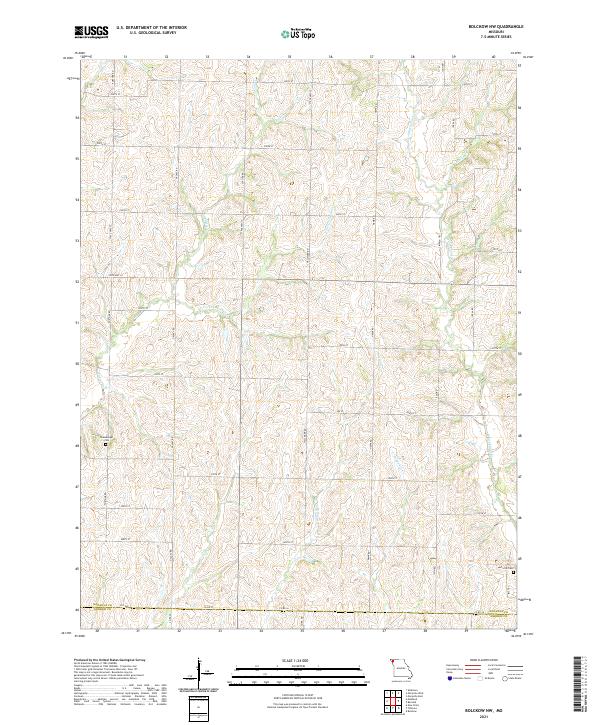 Bolckow NW, MO — USGS 7.5-minute topo (2021)