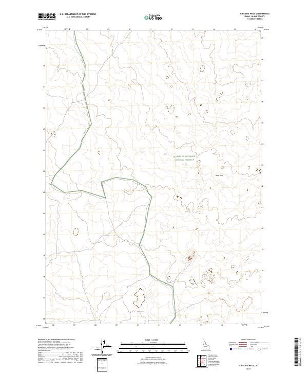 Schodde Well, ID — USGS 7.5-minute topo (2023)