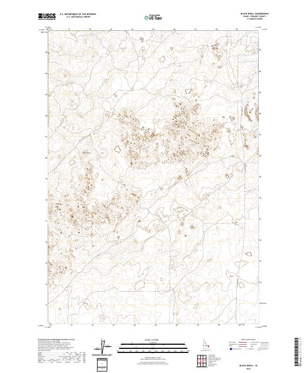 Black Knoll, ID — USGS 7.5-minute topo (2023)