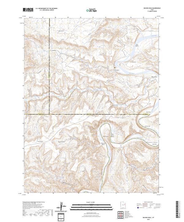 Duches Hole, UT — USGS 7.5-minute topo (2023)