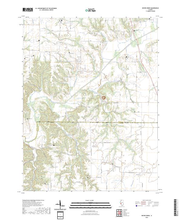 Boyer Creek, IL — USGS 7.5-minute topo (2024)