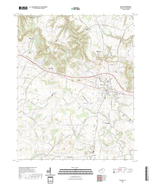 Elkton, KY — USGS 7.5-minute topo (2022)