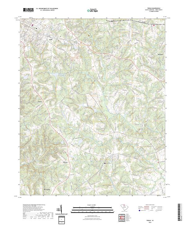 Tirzah, SC — USGS 7.5-minute topo (2024)