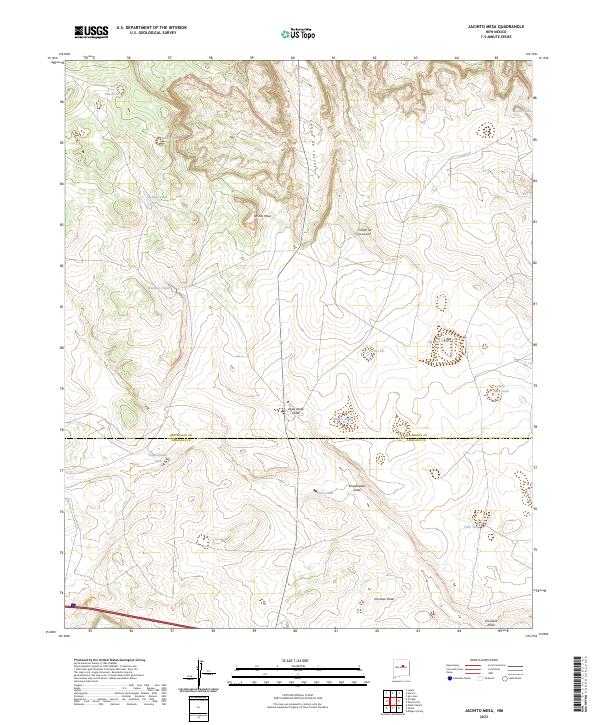 Jacinto Mesa, NM — USGS 7.5-minute topo (2023)