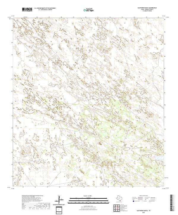 San Pedro Ranch, TX — USGS 7.5-minute topo (2022)