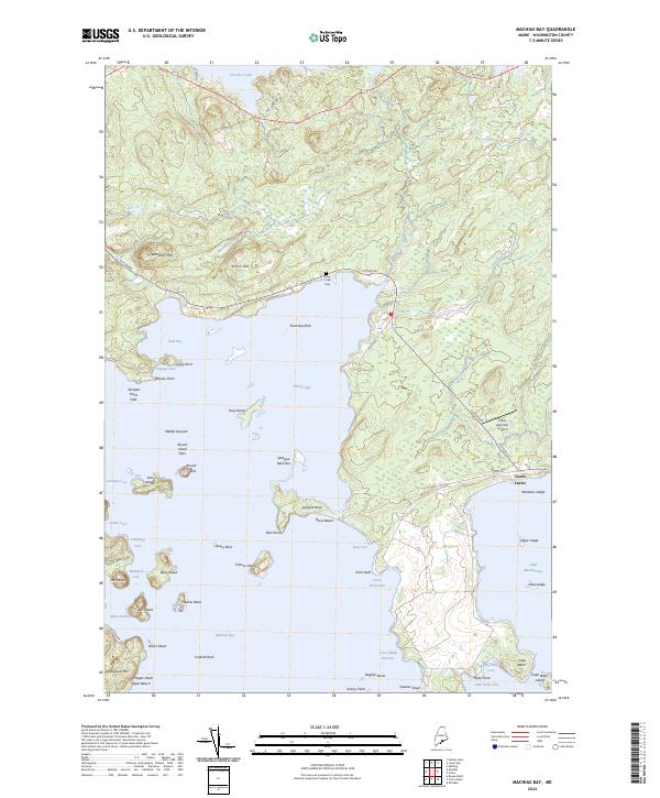 Machias Bay, ME — USGS 7.5-minute topo (2024)