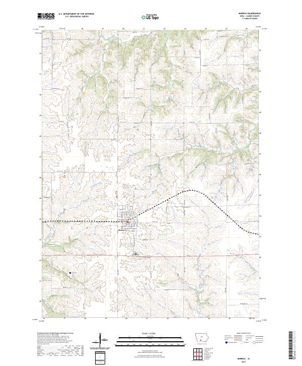 Murray, IA — USGS 7.5-minute topo (2023)