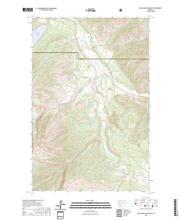Big Salmon Lake East, MT — USGS 7.5-minute topo (2024)