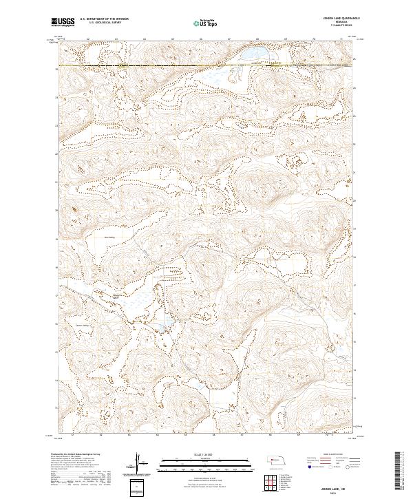 Jensen Lake, NE — USGS 7.5-minute topo (2021)
