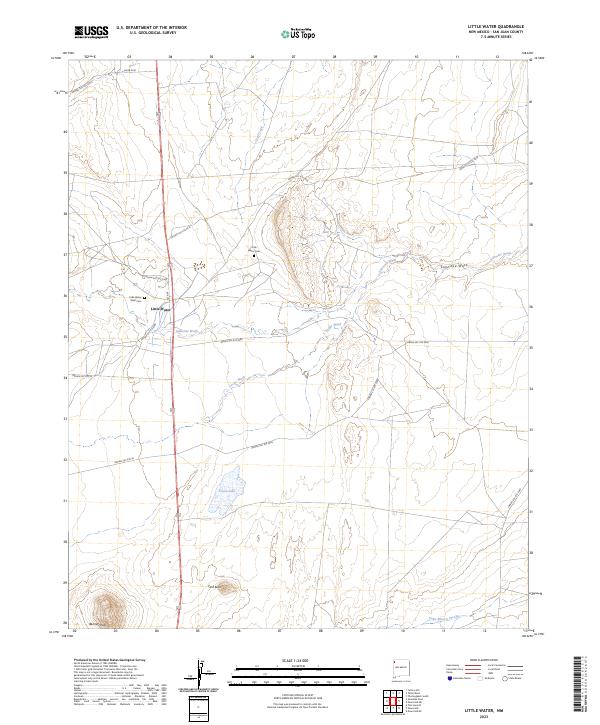 Little Water, NM — USGS 7.5-minute topo (2023)