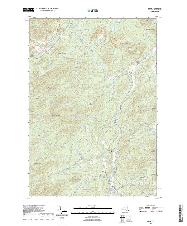 Keene, NY — USGS 7.5-minute topo (2023)