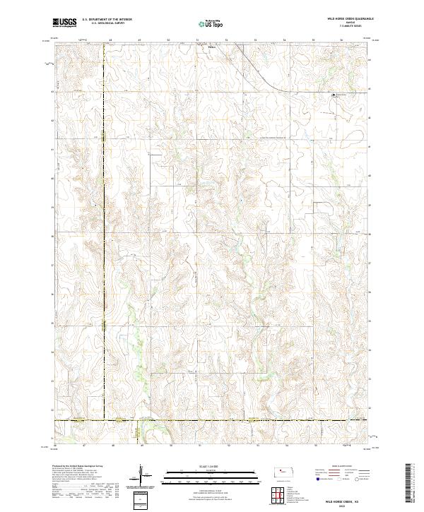 Wild Horse Creek, KS — USGS 7.5-minute topo (2022)