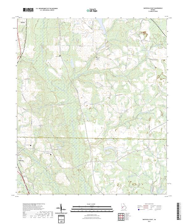 Smithville East, GA — USGS 7.5-minute topo (2024)
