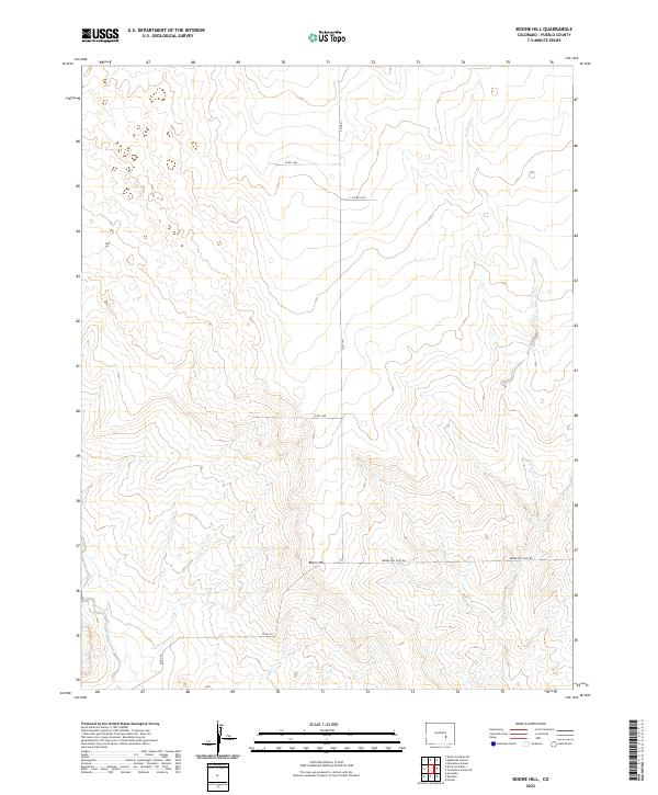 Boone Hill, CO — USGS 7.5-minute topo (2022)