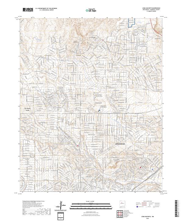 Loma Machete, NM — USGS 7.5-minute topo (2023)