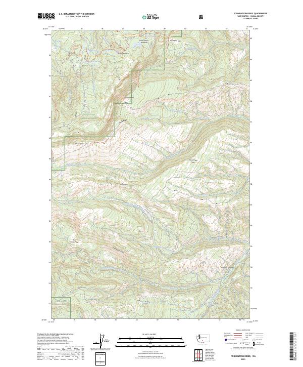 Foundation Ridge, WA — USGS 7.5-minute topo (2023)