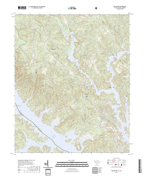 Willington, SC-GA — USGS 7.5-minute topo (2024)