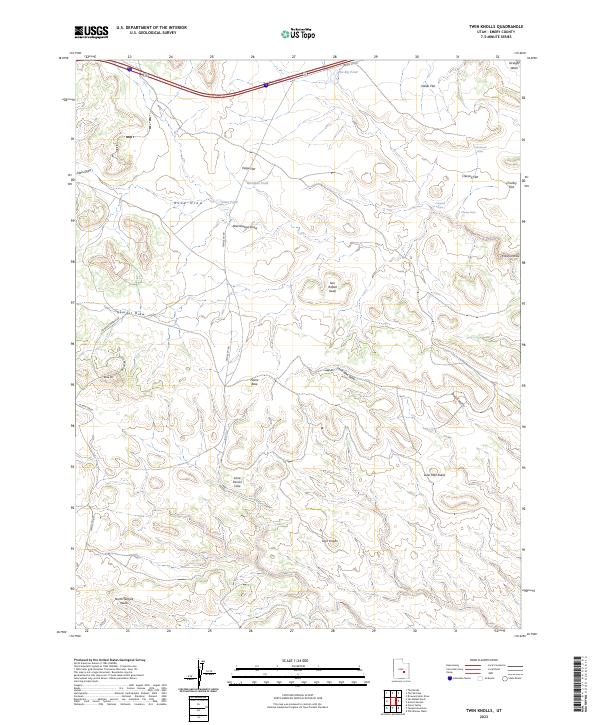 Twin Knolls, UT — USGS 7.5-minute topo (2023)