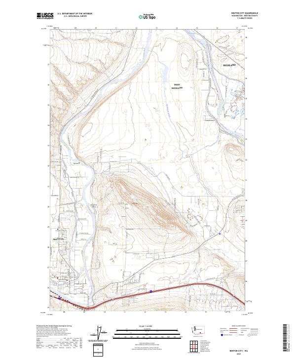 Benton City, WA — USGS 7.5-minute topo (2023)