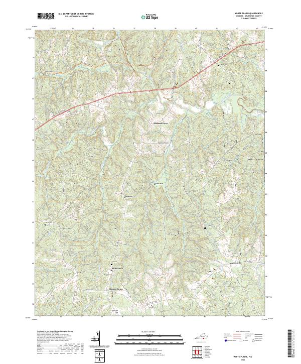 White Plains, VA — USGS 7.5-minute topo (2022)