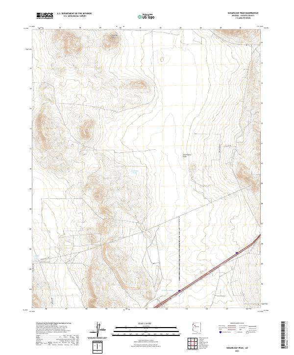 Sugarloaf Peak, AZ — USGS 7.5-minute topo (2021)