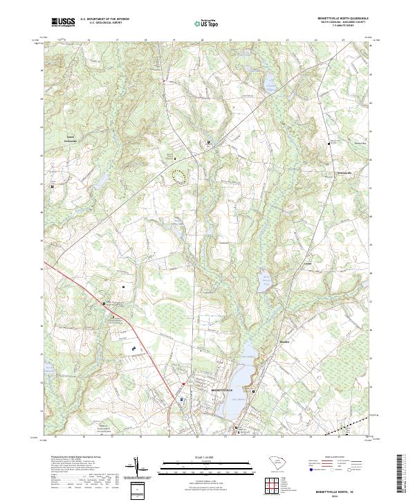 Bennettsville North, SC — USGS 7.5-minute topo (2024)