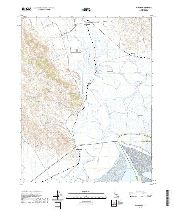 Sears Point, CA — USGS 7.5-minute topo (2021)