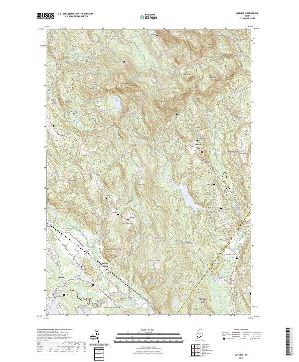 Oxford, ME — USGS 7.5-minute topo (2024)